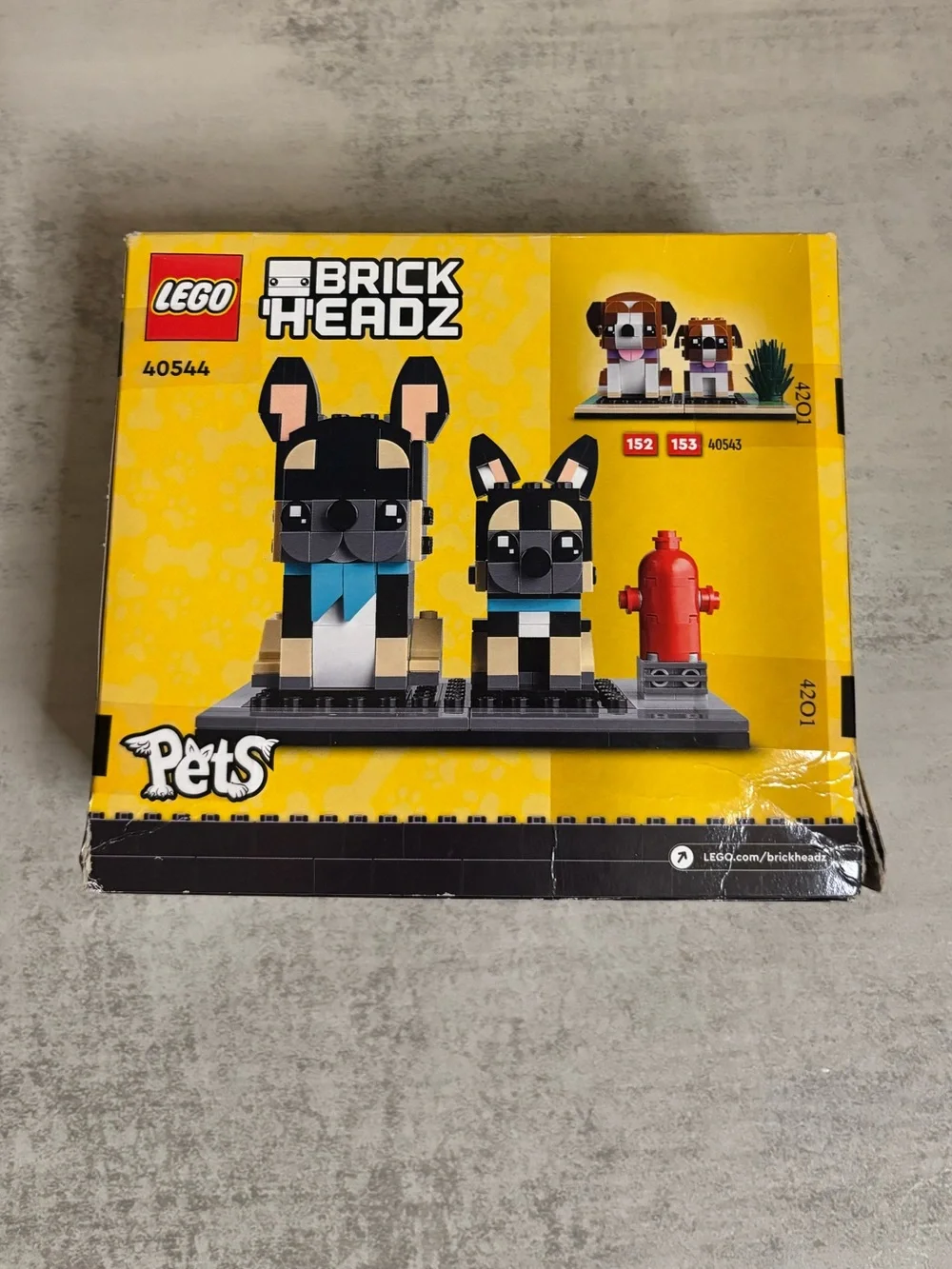Lego BrickHeadz Pets French Bulldog Set (#40544)